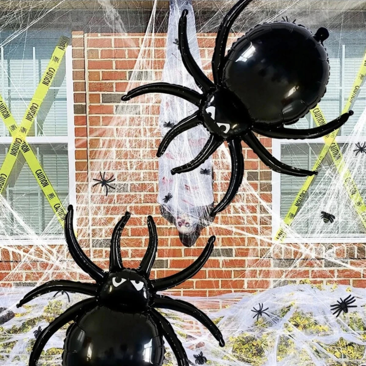 2pcs Halloween Black Spider Foil Balloons  Birthday Halloween Party Home Decorations Accessories