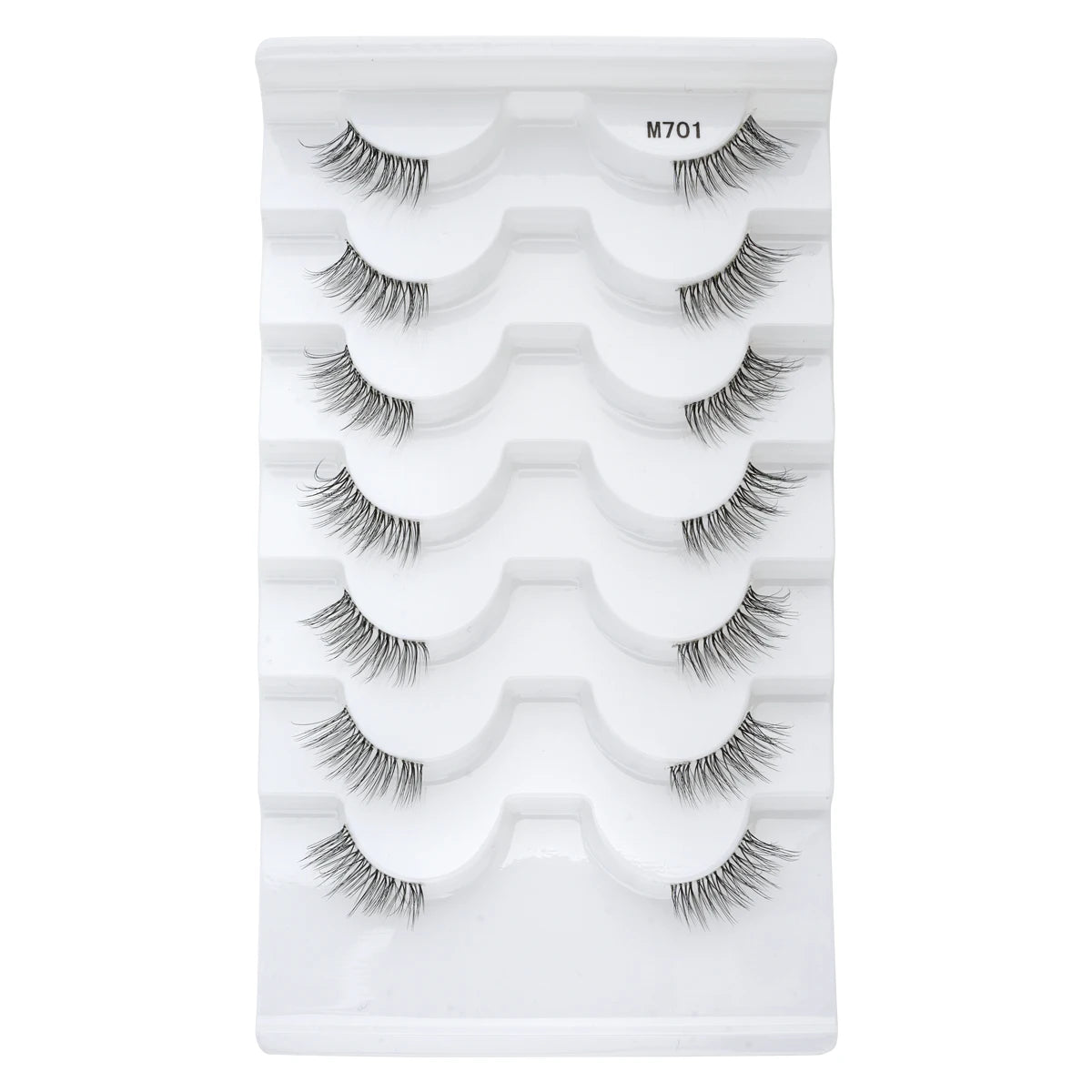YSDO 3/7/10 Pair Half Eye Lashes Soft Natural Fake Lashes Look Short Wispy Clear Band Fox Eye Lash Faux 3d Mink Eyelashes Makeup