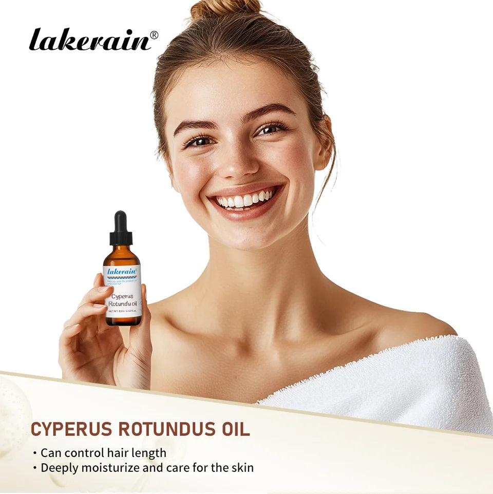 60ml Cyperus Rotundus Oil Nourish the Skin Ingredients are Safe Inhibit Hair Growth Wide Scope of Application Solve Hair Dense P