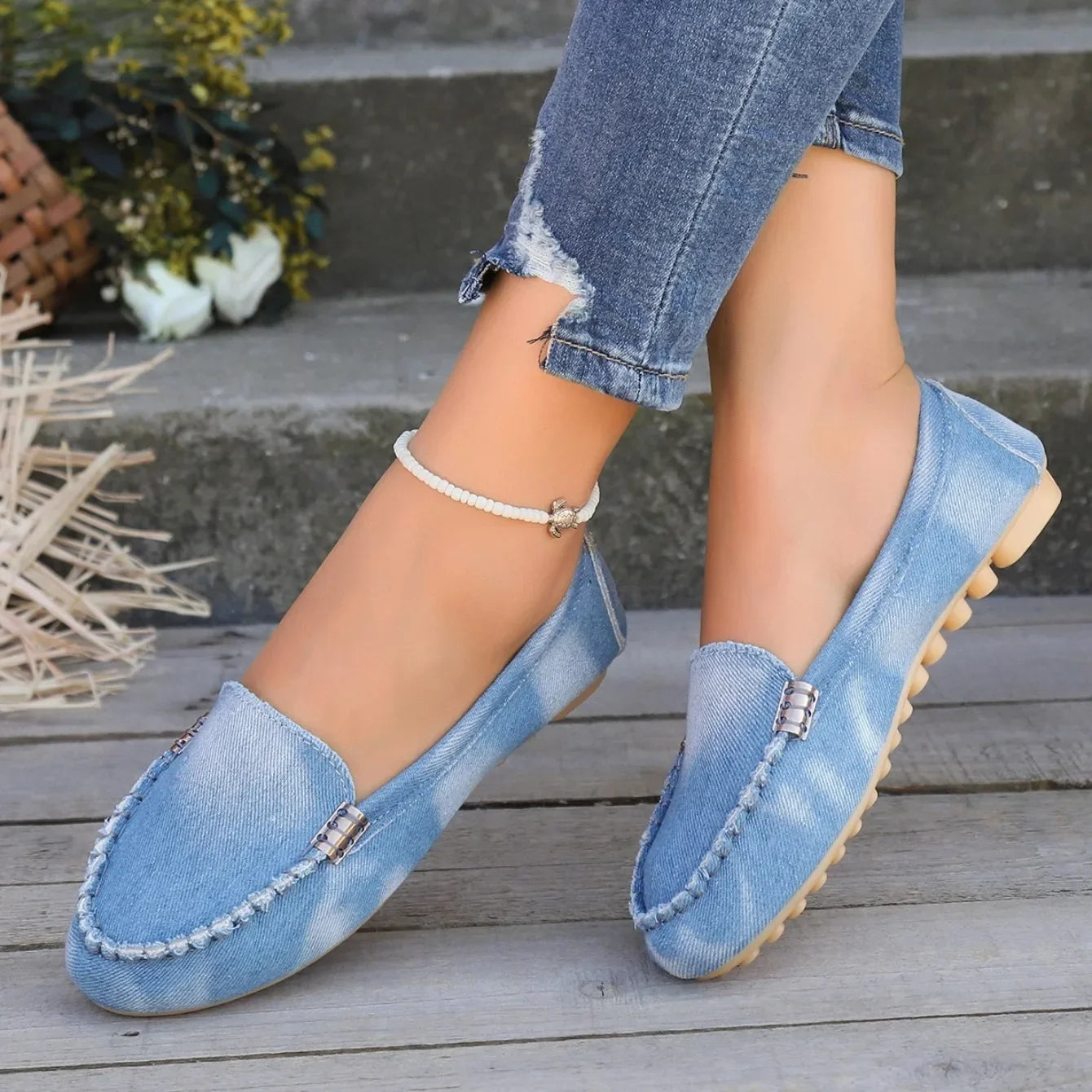 Women Flats Spring Autumn Wear-resisting Loafers Casual Fashion Single Shoes Non-slip Soft Flat Sneakers Women Zapatos De Mujer
