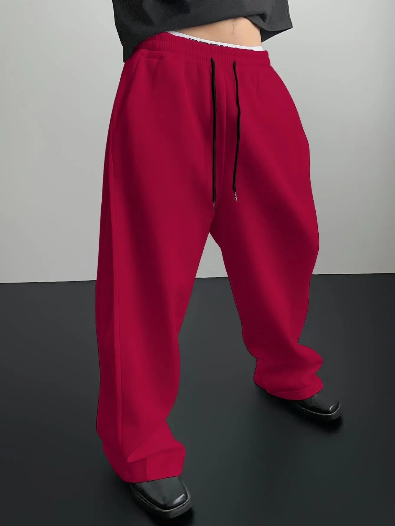 2025 New Korean style Sweatpants Sport Pants Men Running Pants Spring Summer Loose Casual Sweat Pants Straight Jogging Pants Men