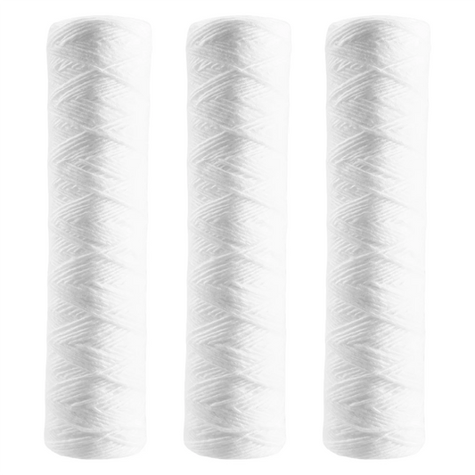 3Pcs Water Purifier 10 Inch String Wound Filter 5 Micrometre PP Cotton Filter Sedmient Filter