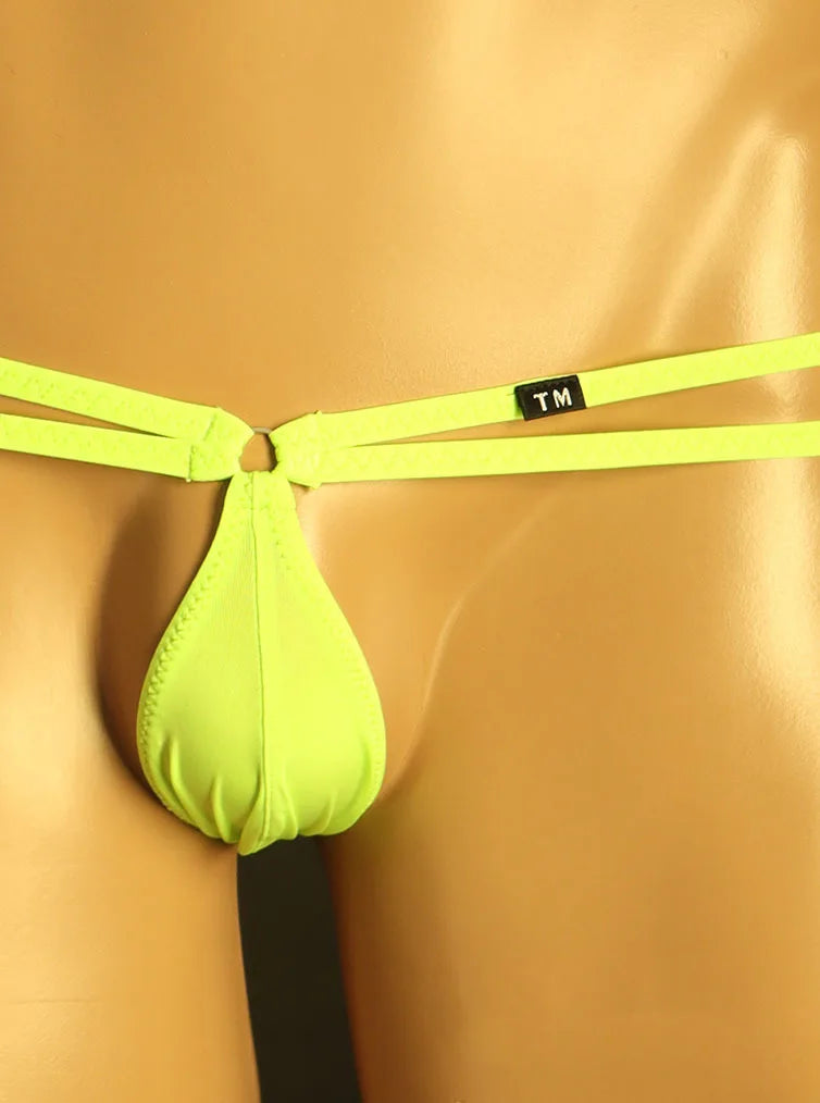 Men's Thongs  Ice Silk Fabric Sexy Thin Panties Comfortable Low Waist Men's Thongs  jockstrap