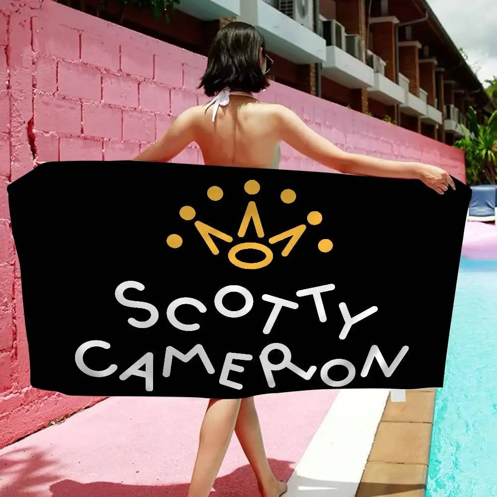 S-Scotty C-Camerons Bath Towel Microfiber Soft Water Absorbing Breathable For Girl Kids Decorative Cartoon Beach Towel