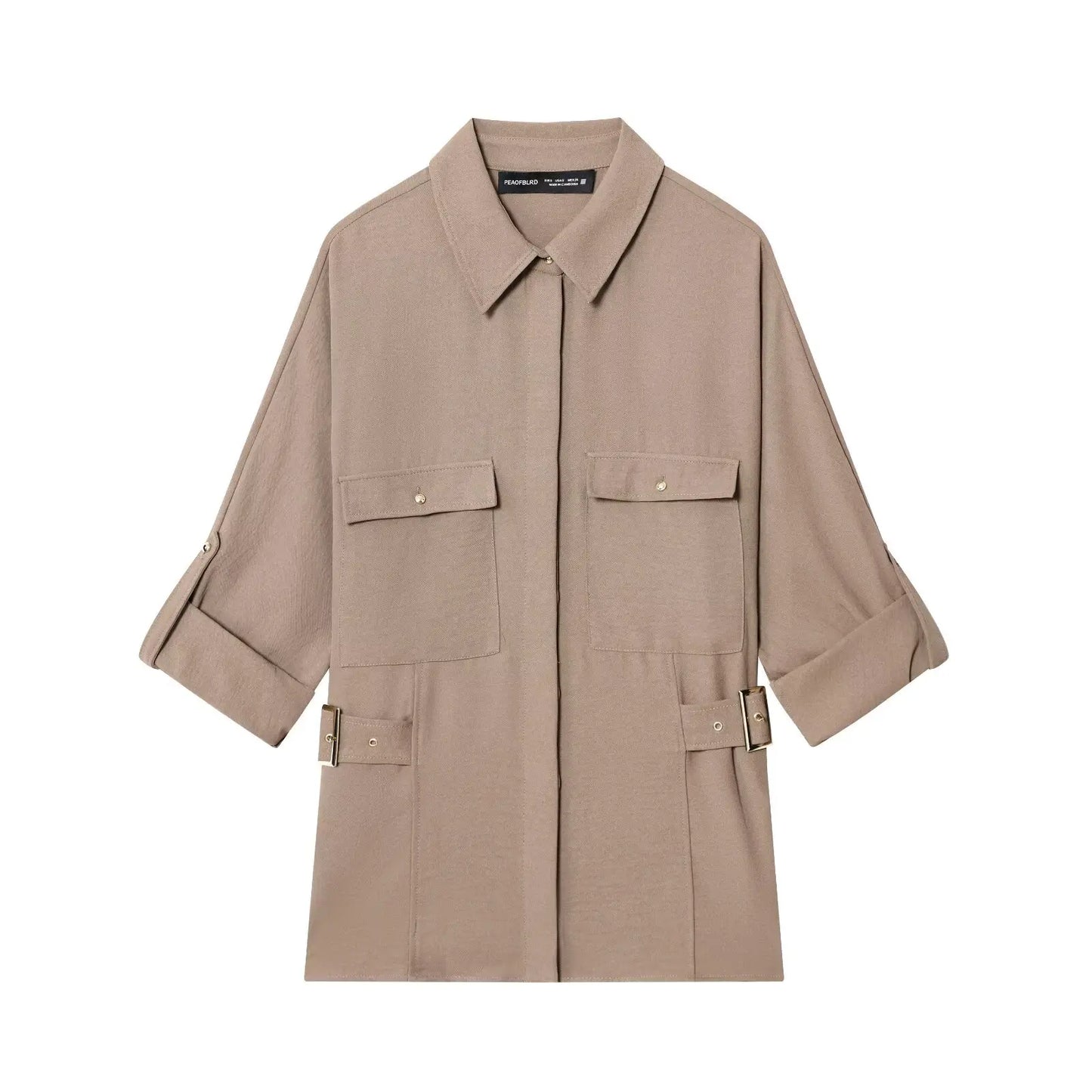 Wide Leg Pants 2 Pieces Sets For Women Side Button Half Sleeve Shirt Top Trousers Women's Suit 2025 Casual Woman Outfits