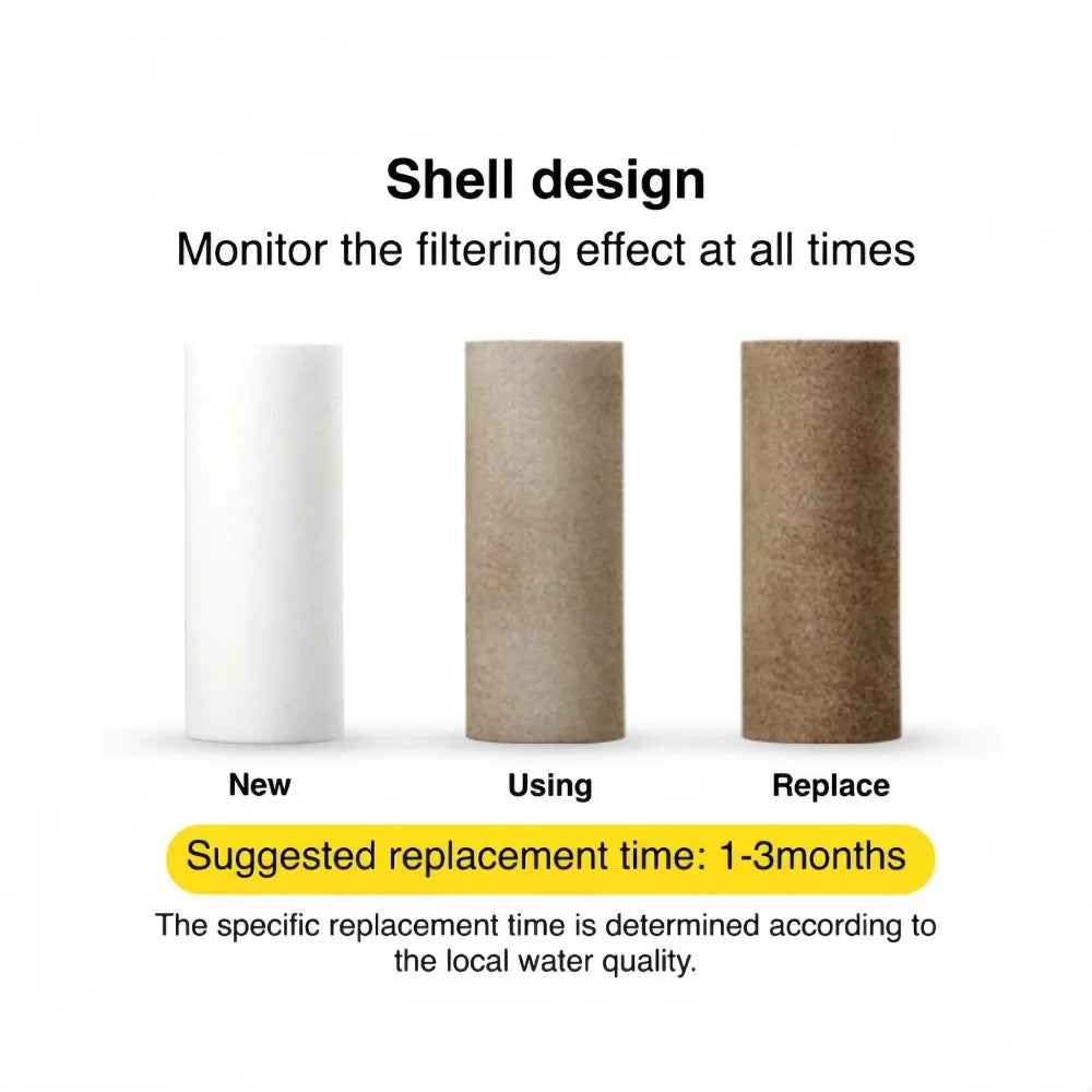 Pre-Filter Water Filter PP Cotton Filter Cartridge Removal Heavy Metal Purifier household  Washing Machine Shower Water Filter
