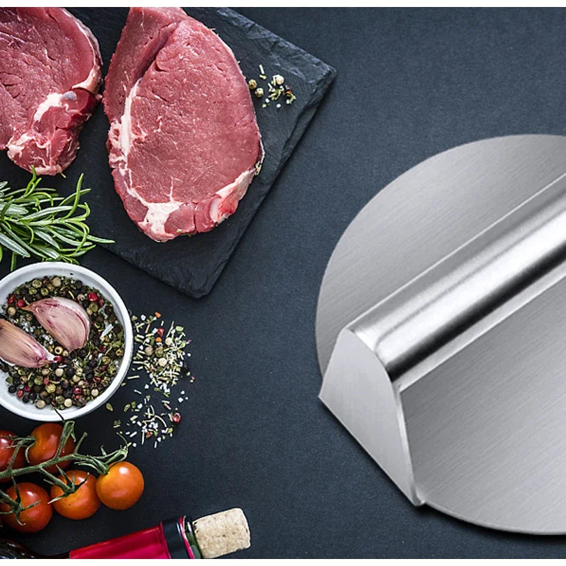 Household Stainless Steel 304 Burger Press, Square and Round Meat Presser, Manual Meat Pressing Tool, Burger Patty Press Plate