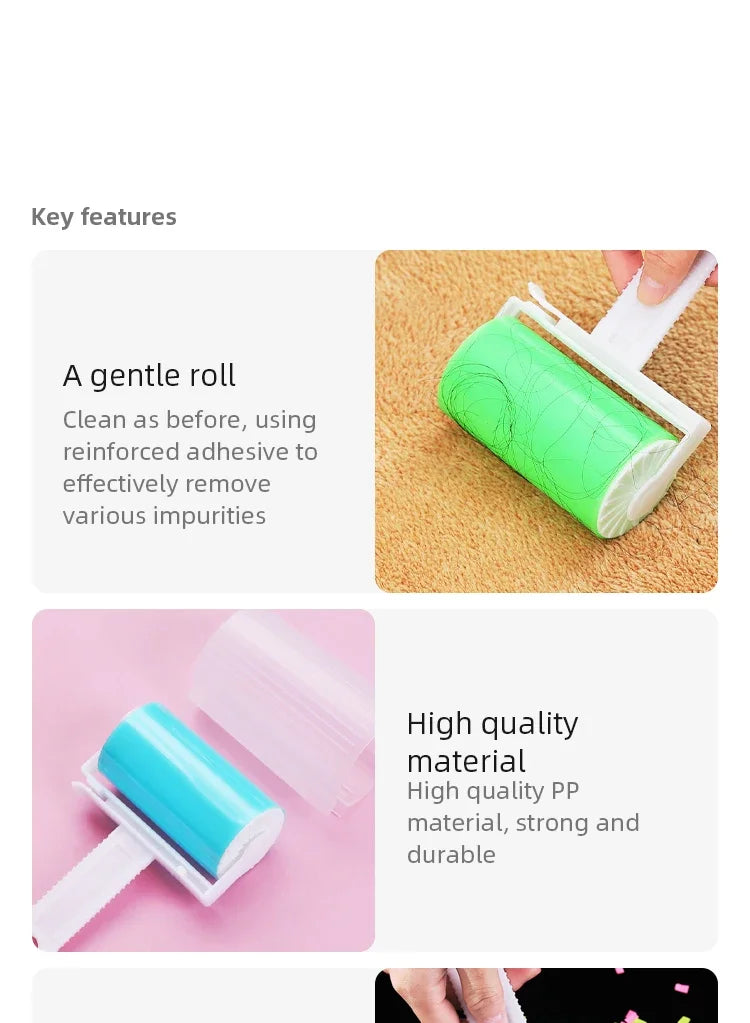 Washable Lint Roller Reusable Pet Hair Remover Brush Sticky Hair Removal Tool for Clothes Lint