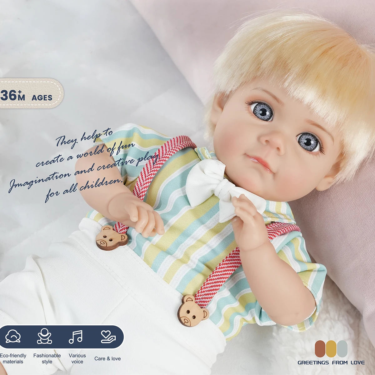 Bebe Reborn Doll 14 Inch 35CM  Boy Baby Doll With Fashion Clothes Soft Skin Cotton Body Lifelike Realistic Baby Children Gift
