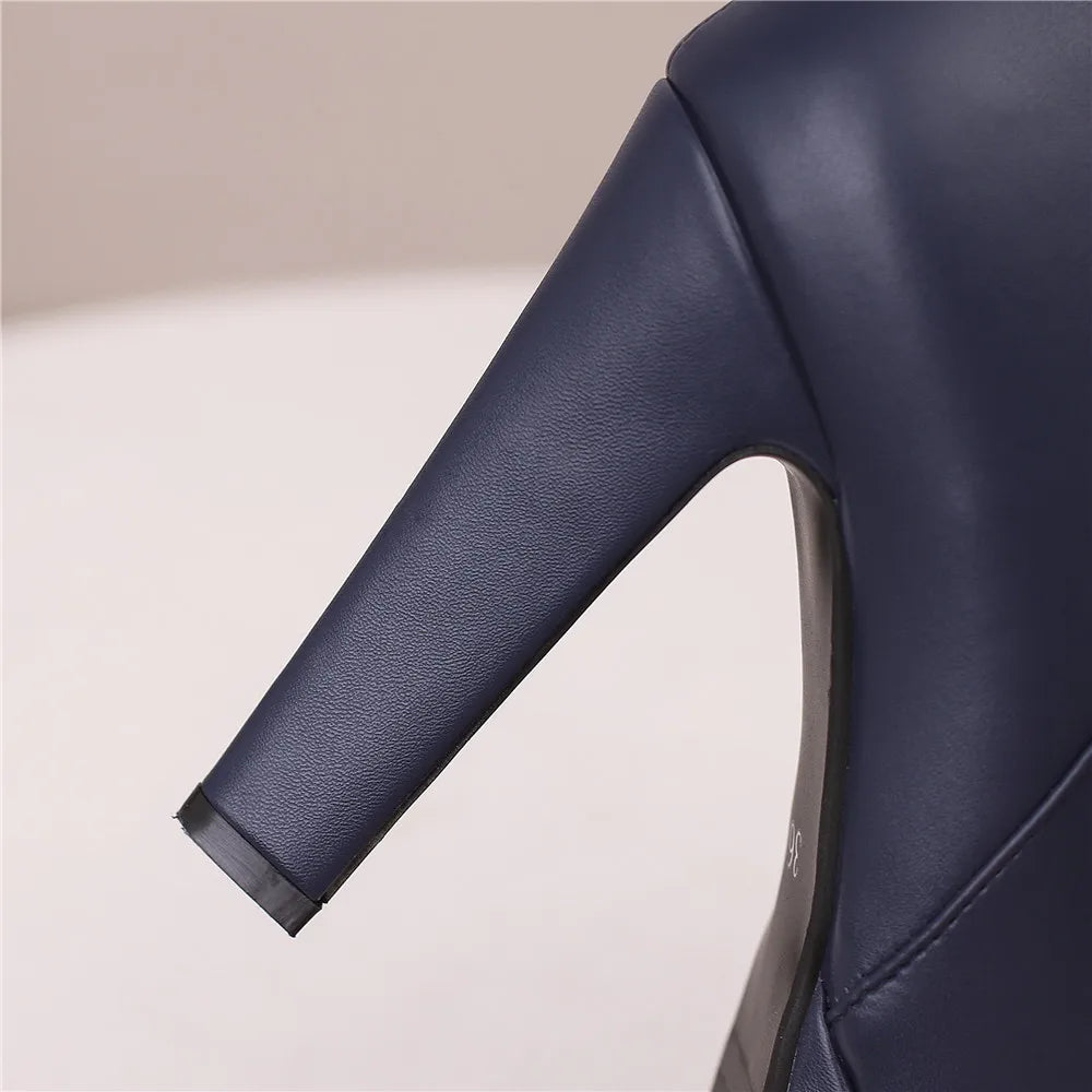 Women Shoes Fashion Short Boots Autumn Winter Sexy Platform Ankle Boots For Women Black Red Yellow White Lady Shoes Large 34-46