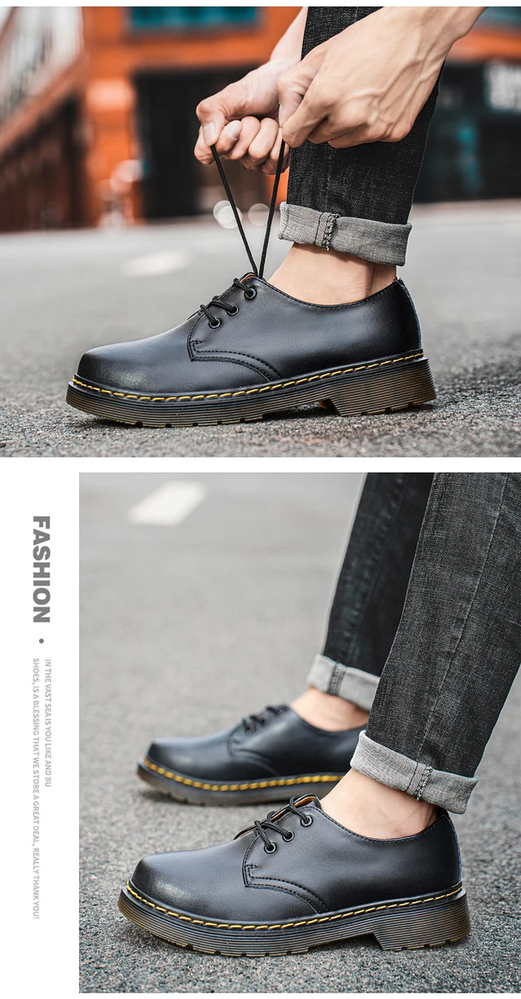 Men's genuine leather formal shoes work shoes classic business casual leather shoes fashionable women's shoes plus size shoes