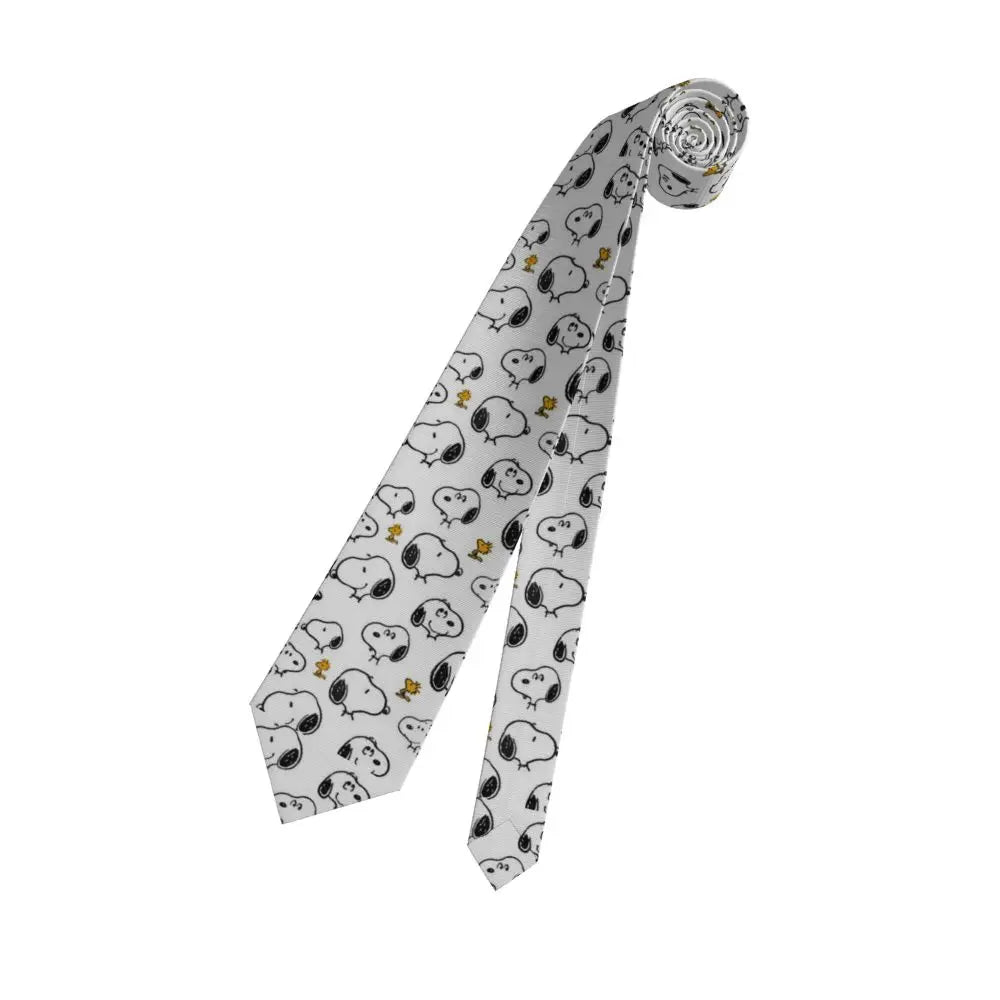 Personalized Fashion S-Snoopys Neckties Men Silk Cartoon Office Neck Tie