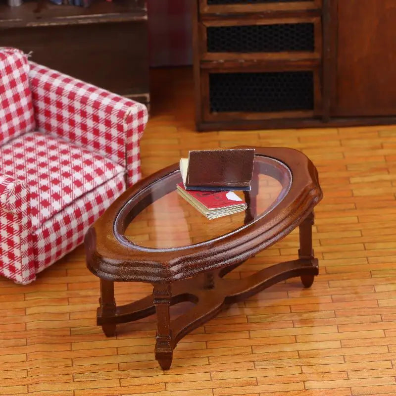 1/12 Dollhouse Furniture: Coffee Table Model; Stylish Decor for Miniature Living Room Scenes