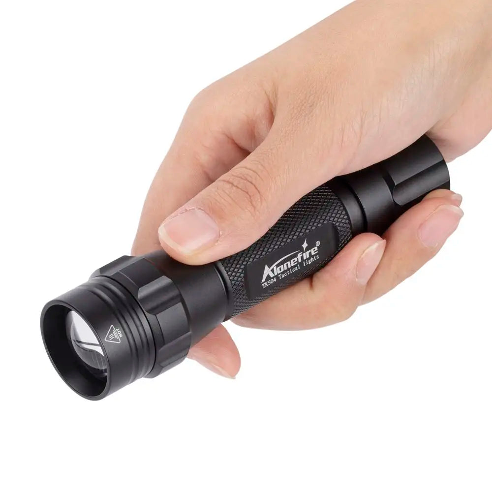 Ultraviolet 365/395nm Zoom Ultra Violet flashlight UV Fluorescent Blacklight Invisible Marker Curing Cat Dog Detector TK504