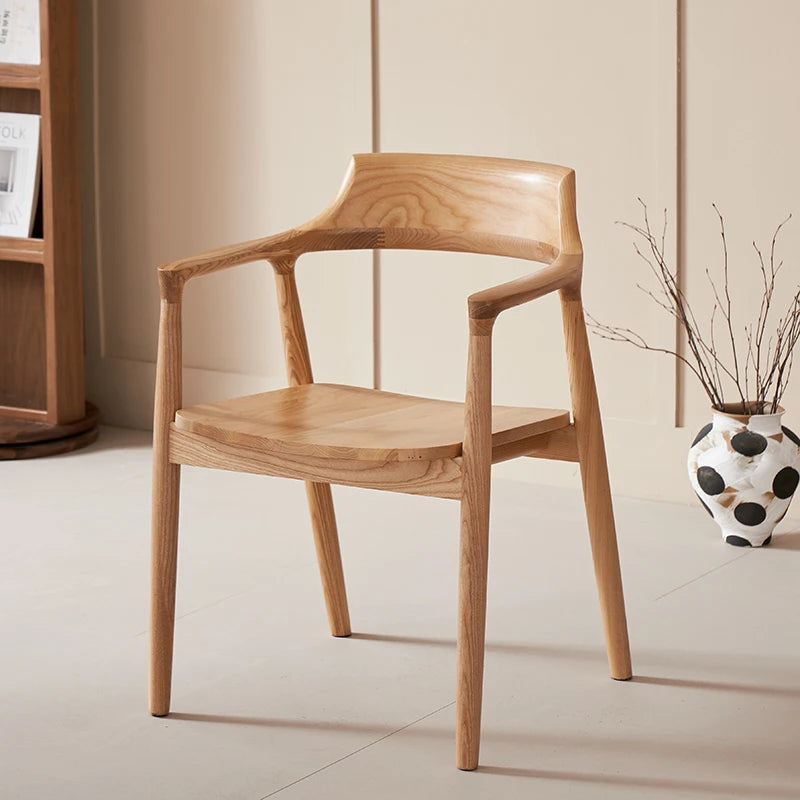 Arm Vanity Dining Cairh Nordic Salon Modern Ergonomic Dining Cairh Luxury Wood Pink Mesas De Restaurante Kitchen Furniture