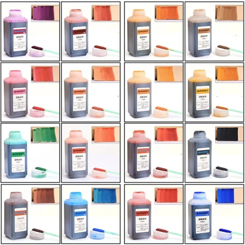 100ml 16 Color Leather Alcohol Dye Can Be Diluted Dyeing Paint DIY Leather Products Vegetable Tanning Repair Refurbished Dyeing