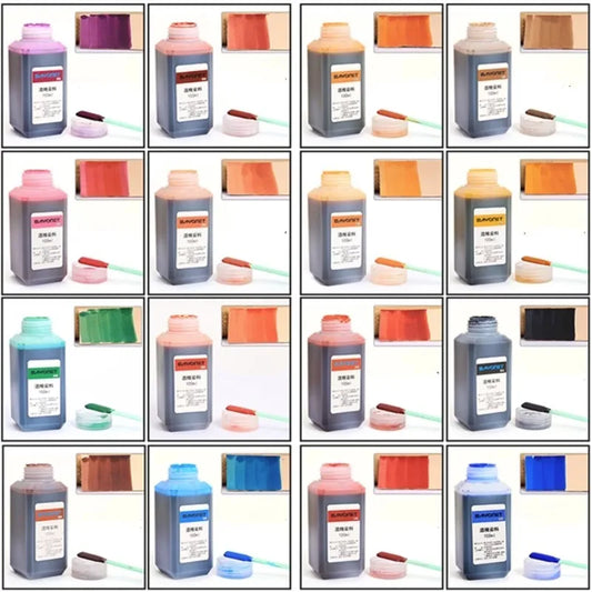 100ml 16 Color Leather Alcohol Dye Can Be Diluted Dyeing Paint DIY Leather Products Vegetable Tanning Repair Refurbished Dyeing
