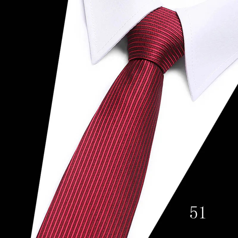 Hot Sale Necktie Man 7.5 cm Silk Tie Solid Color Gravatas Suit Accessories Fit Wedding Holiday Party