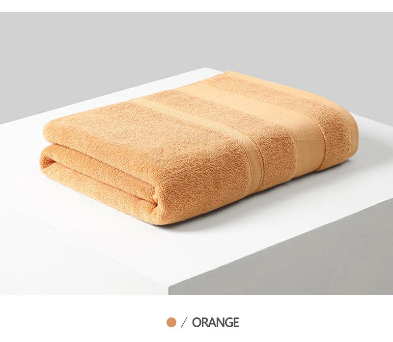 Battilo Cotton Bath Towel Soft Absorbent Face Hand Towels Luxury Hotel Spa Bathroom Towel Solid Beach Towel 2Pcs Bath Towel Set