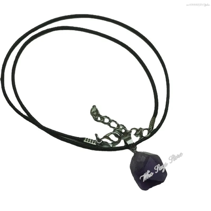 Jewellery Women Necklace Natural Healing Amethyst Crystal Rose Quartz Stone Abalone Shell Pendant Collar Acero Inoxidable Mujer
