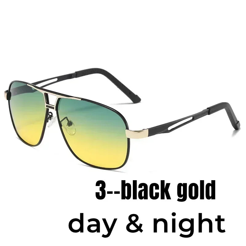 Trendy Square Polarized Photochromic Sunglasses Luxury Women Men Pilot Shades Sun Glasses Outdoor Anti-UV Driving Oculos De Sol