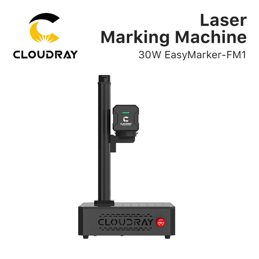 Cloudray 30W 50W Portable Fiber Laser Marking Machine Easymarker-FM1 110*110mm DIY Marking Gift Metal Jewelry Gold Engraving