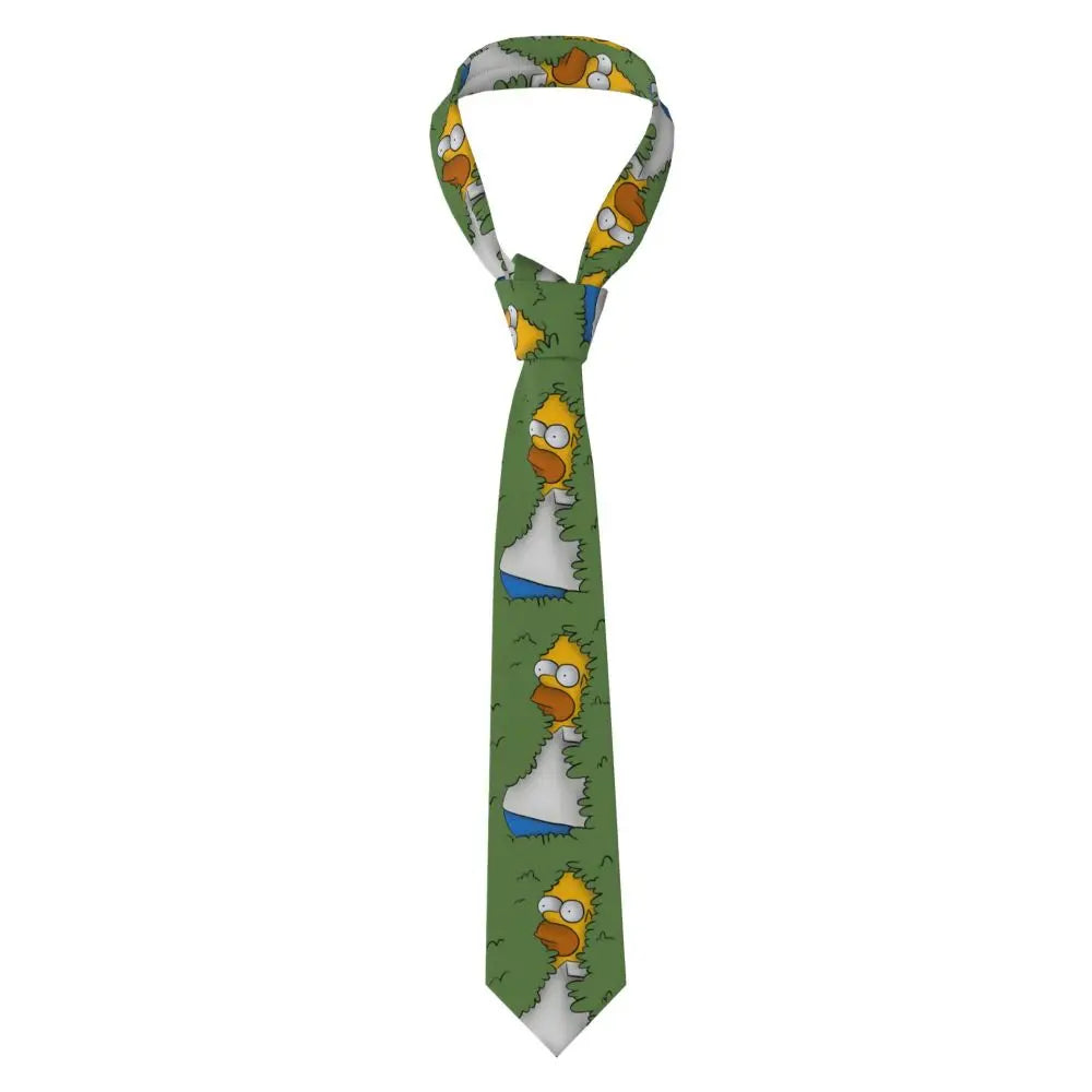 Personalized The S-Simpsones Homer Neck Ties Men Formal Silk Wedding Neckties