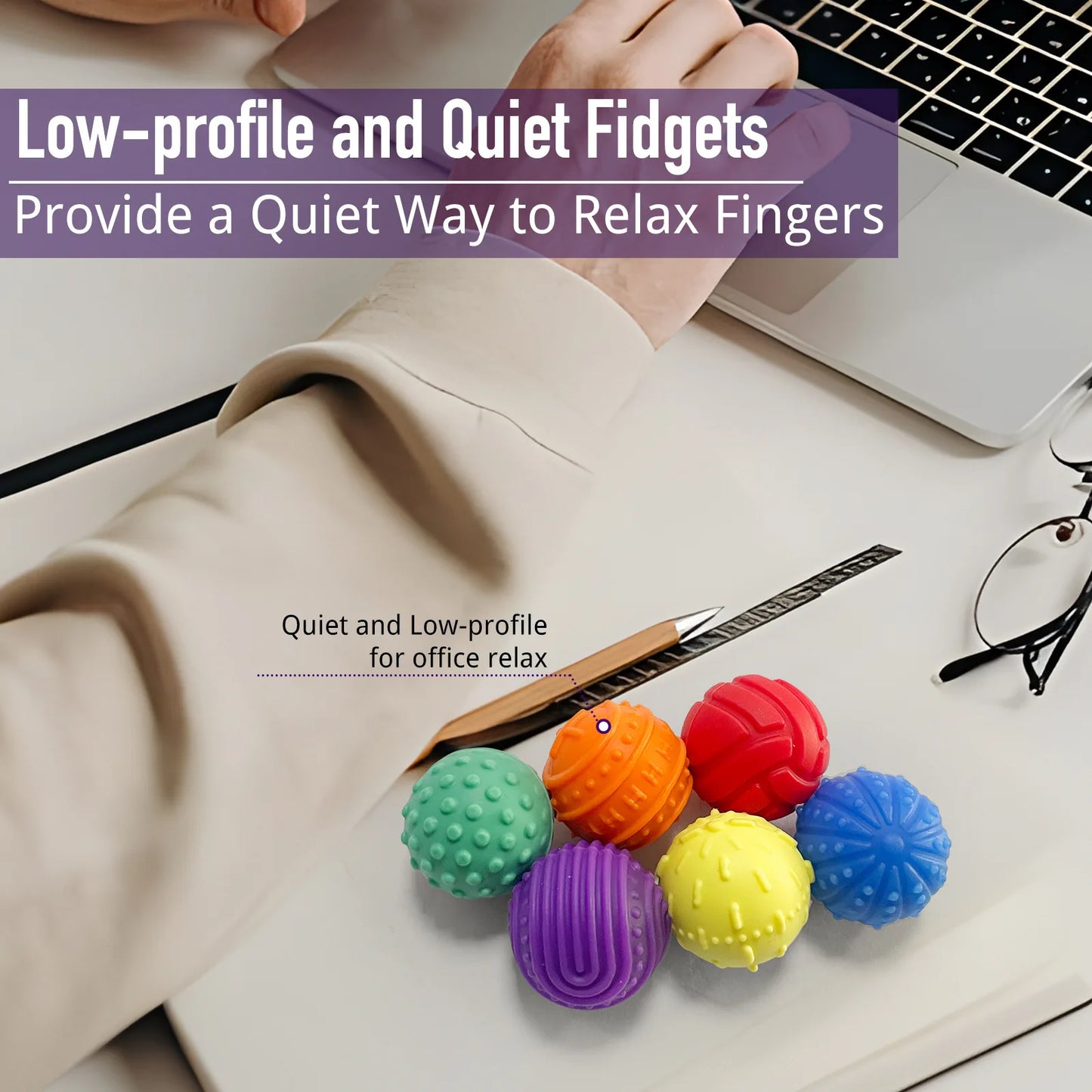 Silicone Magnetic Sensory Balls Fidget Toy Worry Balls Autism Calming Fidgeting Toy Kid Adults Anxiety Relief Stress Sensory Toy