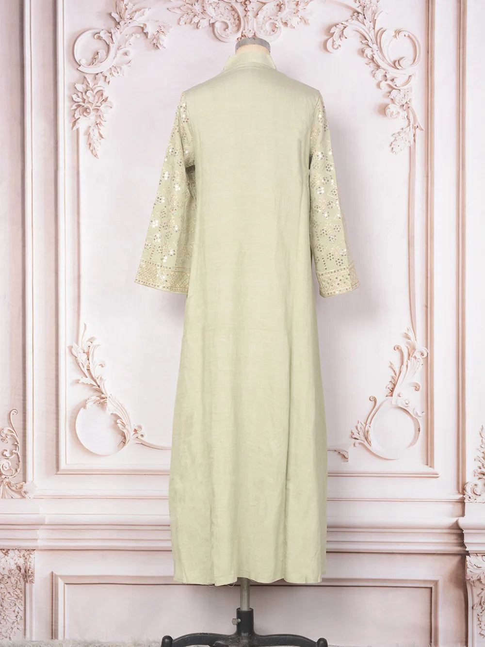 Women Elegant Dresses Eid Muslim Sequins Maxi Dress Jalabiya Morocco Party Robe Evening Dresses Dubai Abaya Kaftan Arab Vestidos