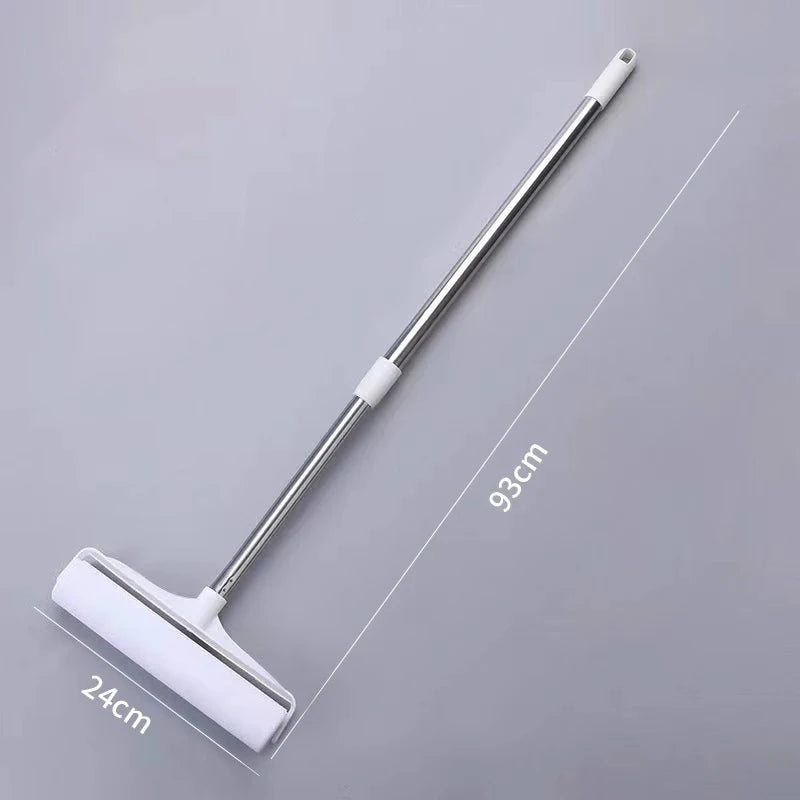Adjustable Handle 93cm Lint Roller With Adhesive Sheet Powerful Cleaning Aid For Pet Hair