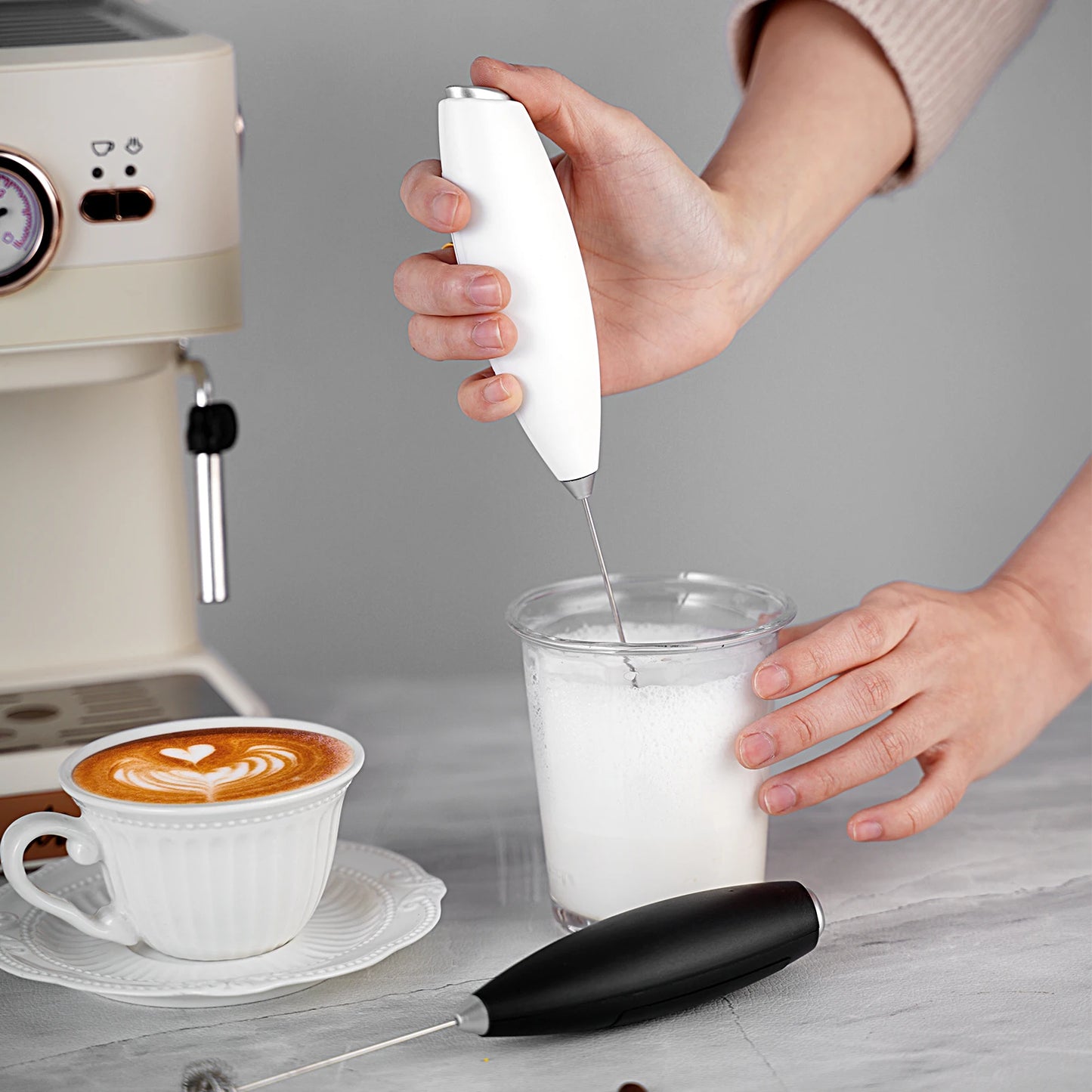 Mini Electric Coffee Blender Handheld Eggbeater Bubble Drink Stir Bar Household Handheld Kitchen Beat Up Cream Stirring
