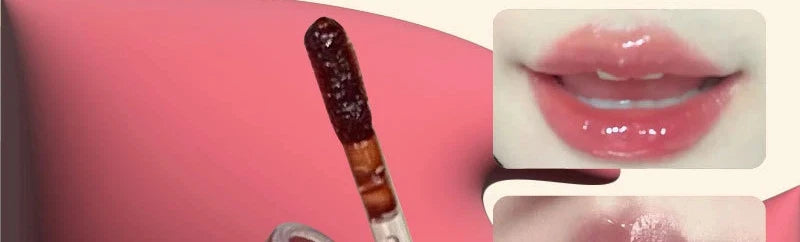 Smoked Grape Purple Red Lip Glaze Mirror Water Lip Gloss Moisturizing Liquid Lipstick Clear Tint Makeup Korean Women Cosmetics