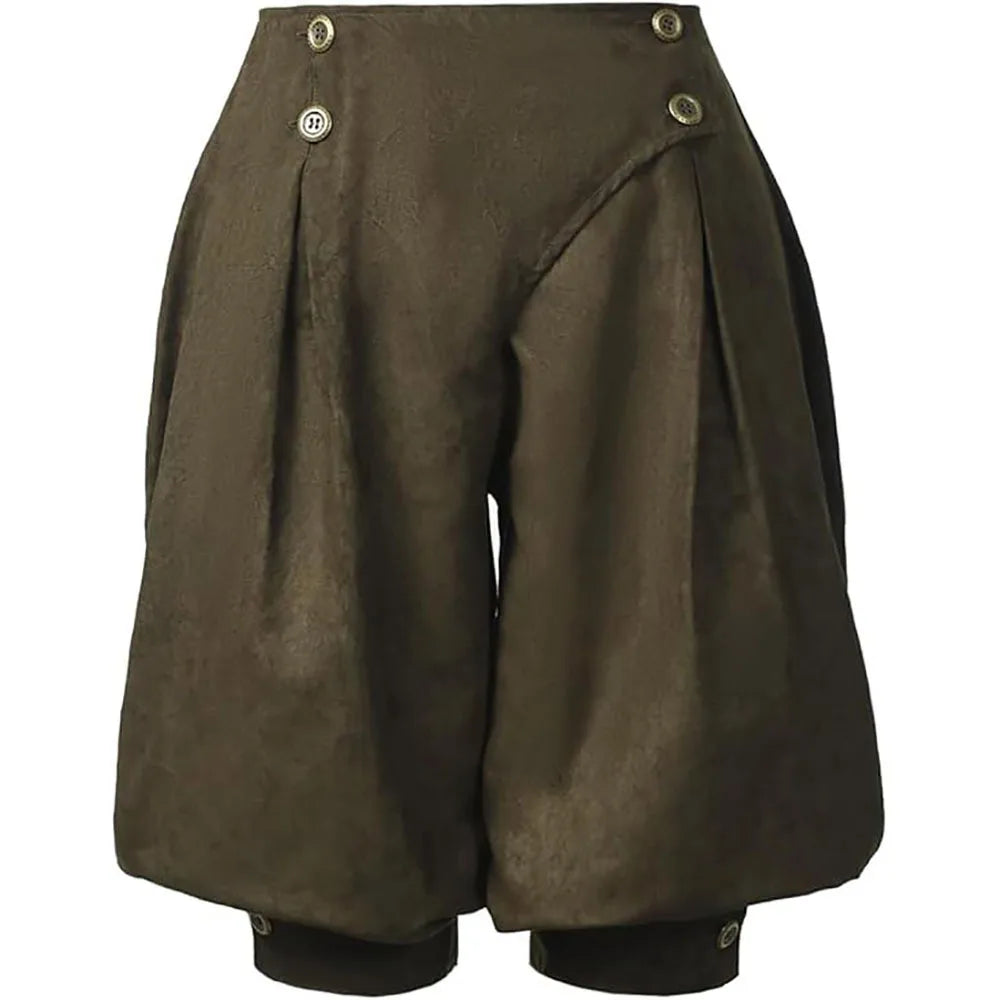Pirate Pants Women Medieval Renaissance Viking Cosplay Costume Loose Pants Horseman Peasant Castaways Costume Bloomers Trousers