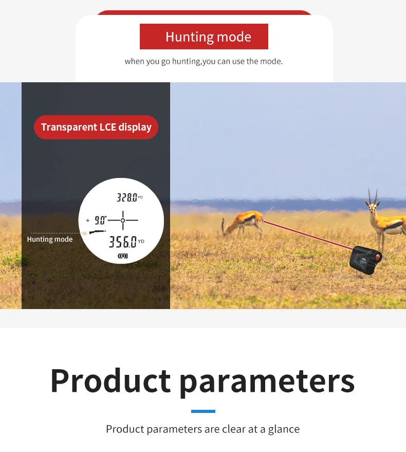 1000m Laser Distance Meter Rangefinder for Golf Rangefinder Hunting Telescope Speed Meter