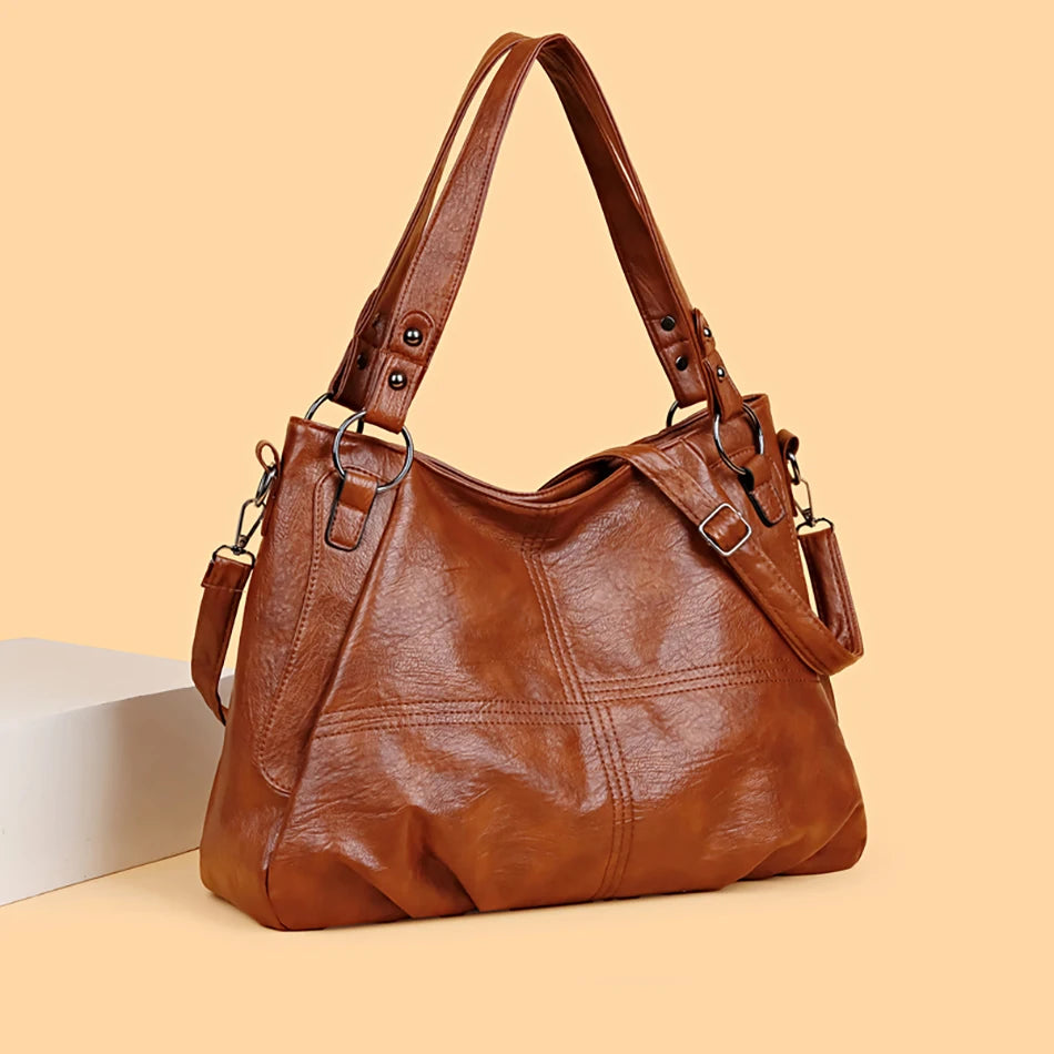 Fashionable Simple Handbag Famous Luxury Designer Women Tote Bag High Quality Soft Leather Large Capacity Women's Shoulder Bags