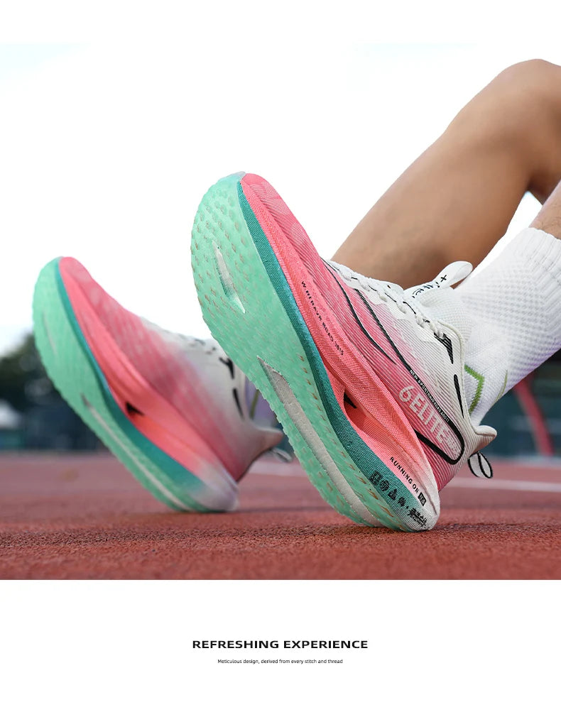 Running Shoes Men High Quality Full Palm Carbon Plate Cushion Professional Training Shoes Lightweight Wear-Resistant Sneakers