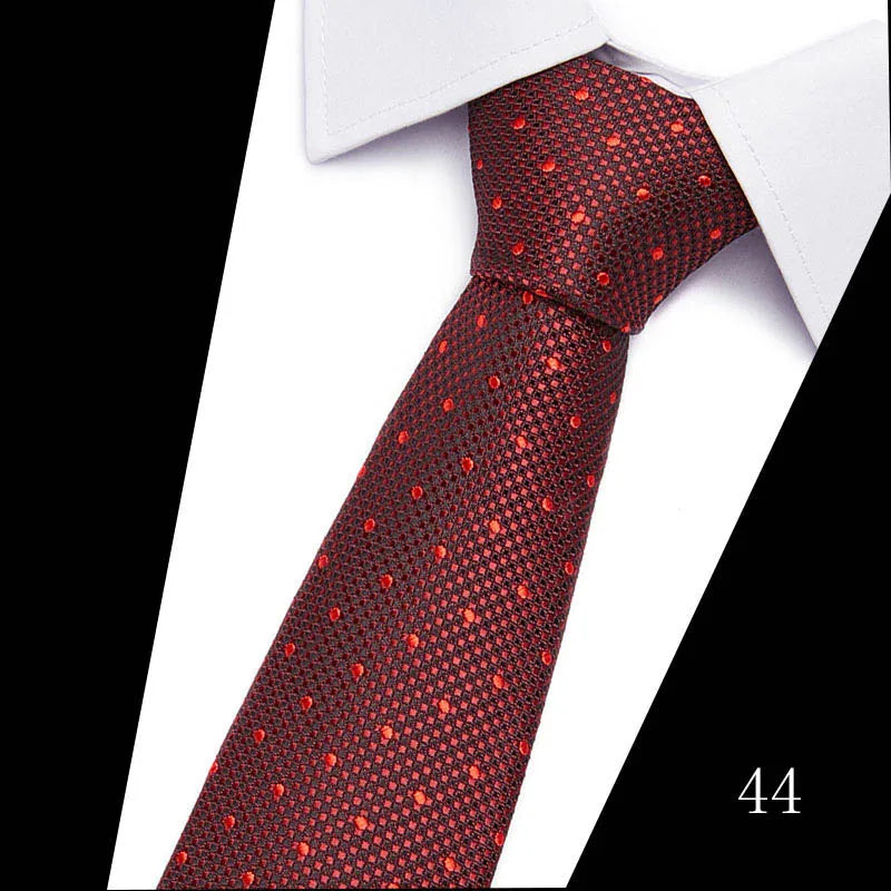 Hot Sale Necktie Man 7.5 cm Silk Tie Solid Color Gravatas Suit Accessories Fit Wedding Holiday Party
