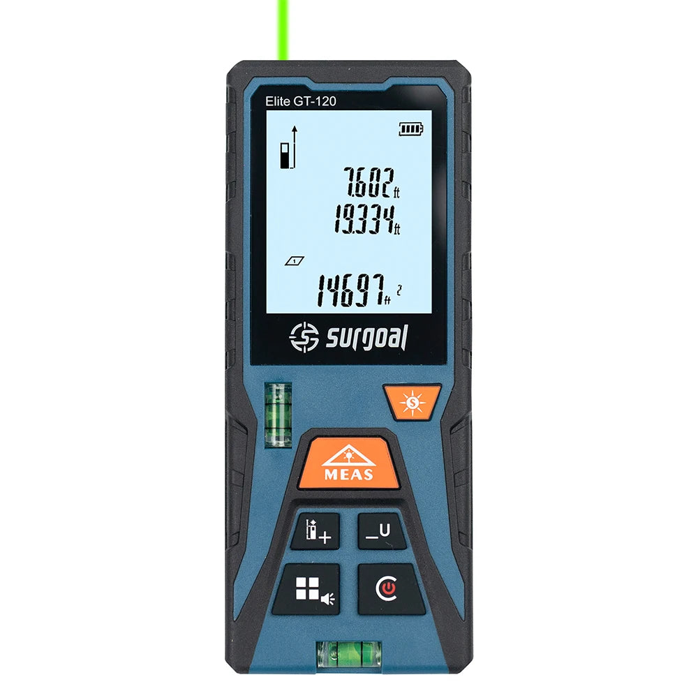 Green Laser Rangefinder 120m Distance Meter Tape Rangefinder Measurement Digital Tape Tool