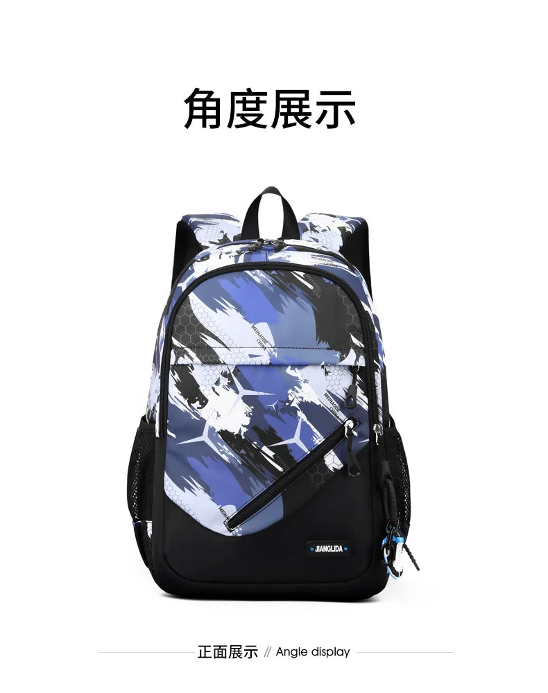 Children School Backpack for Boys Schoolbag for Kids Teenage Elementary Middle Waterproof Lightweight Bookbag Daypack 3-9 Garde