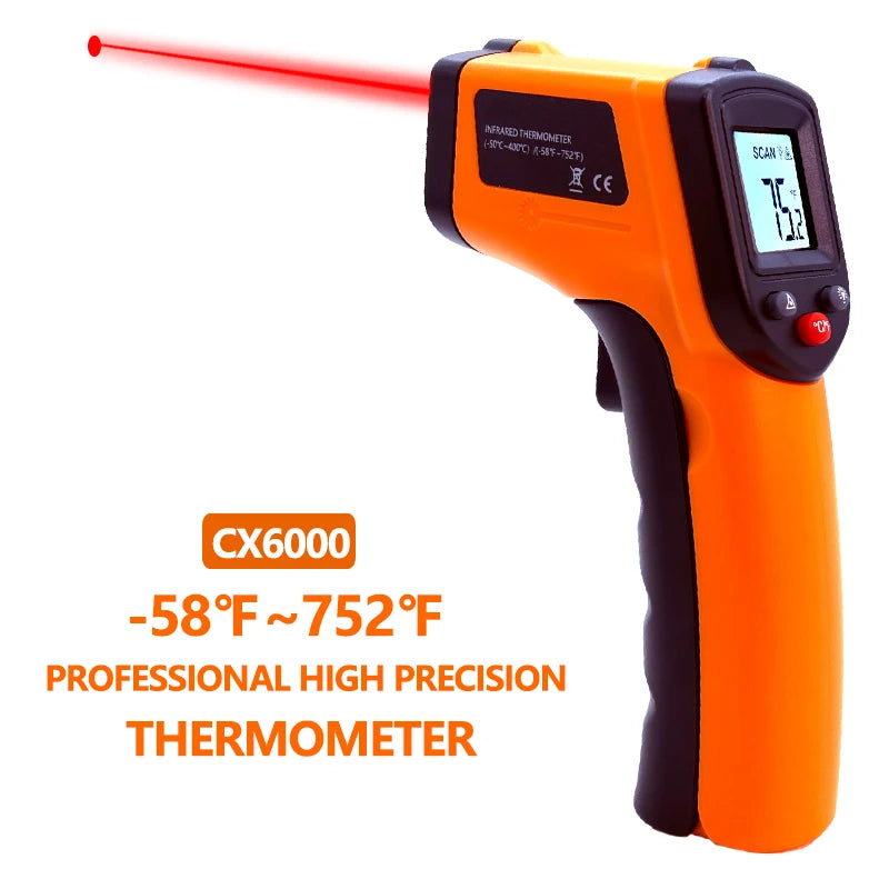 Digital Infrared Thermometer Laser termometro Pyrometer Gun Non-Contact Laser Temperature Meter gauge Tools -50~400℃