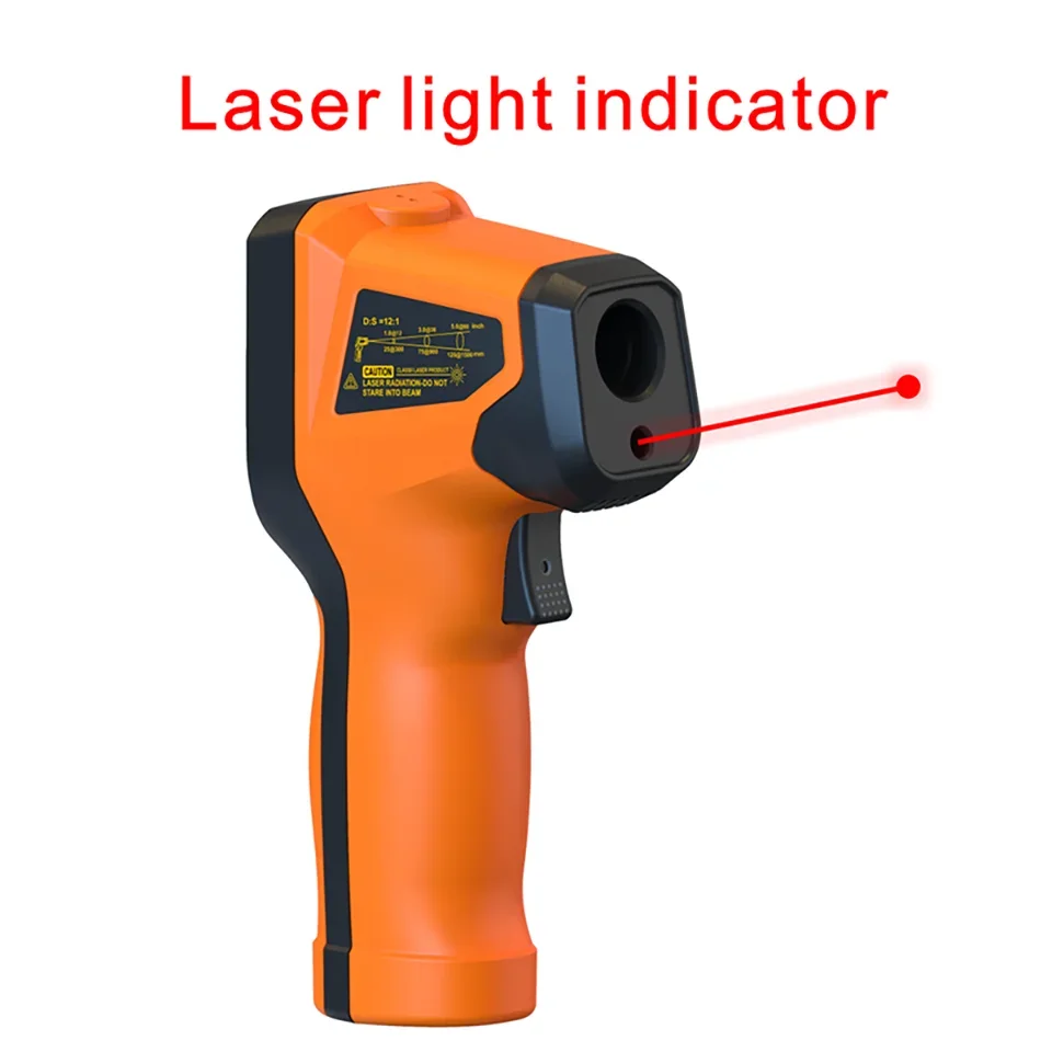 -50~600°C Digital Infrared Thermometer Laser Temperature Meter Non-contact Pyrometer Imager Hygrometer IR Sensor Termometro
