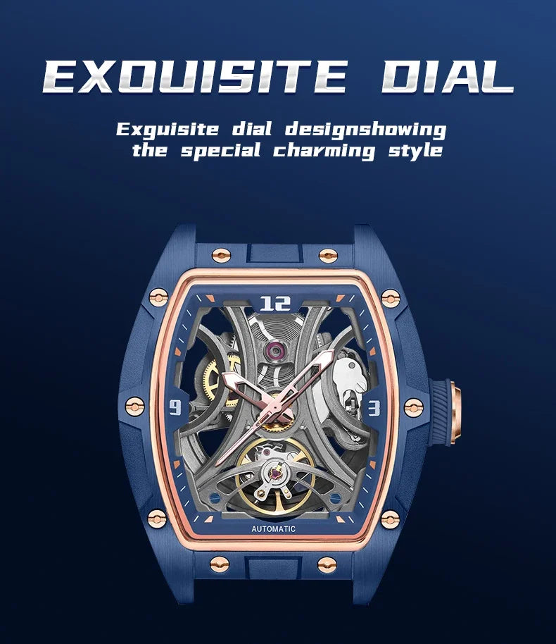 MEGIR Men Mechanical Watch Top Brand Luxury Automatic Watch Business Waterproof Luminous Watch for Men