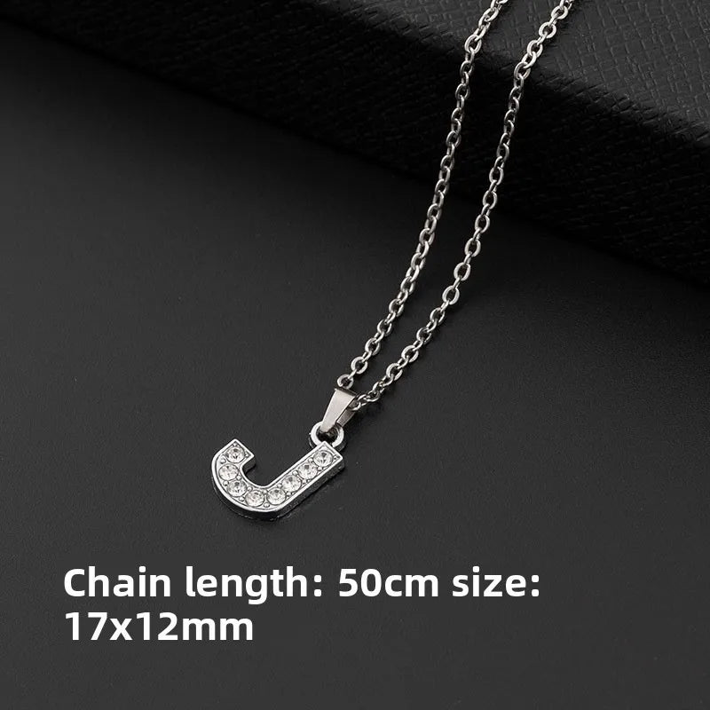26-Letter Necklace Pendant Alphabet Jewelry Necklace Fashion Decorative Necklace