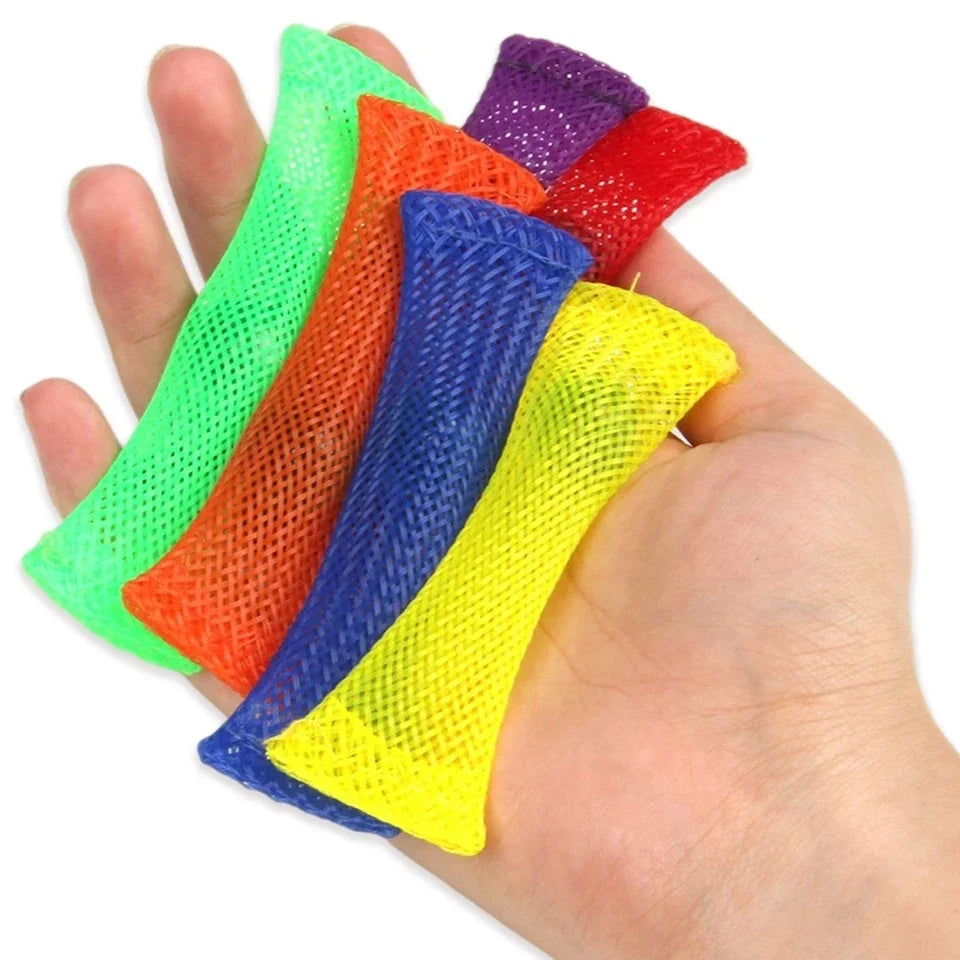 Marble Sensory Toys Marbles Ball Autism Anxiety Therapy Toy Stress Relief Hand Braided Mesh Easy Bend Fidget Toys for Kids Gift