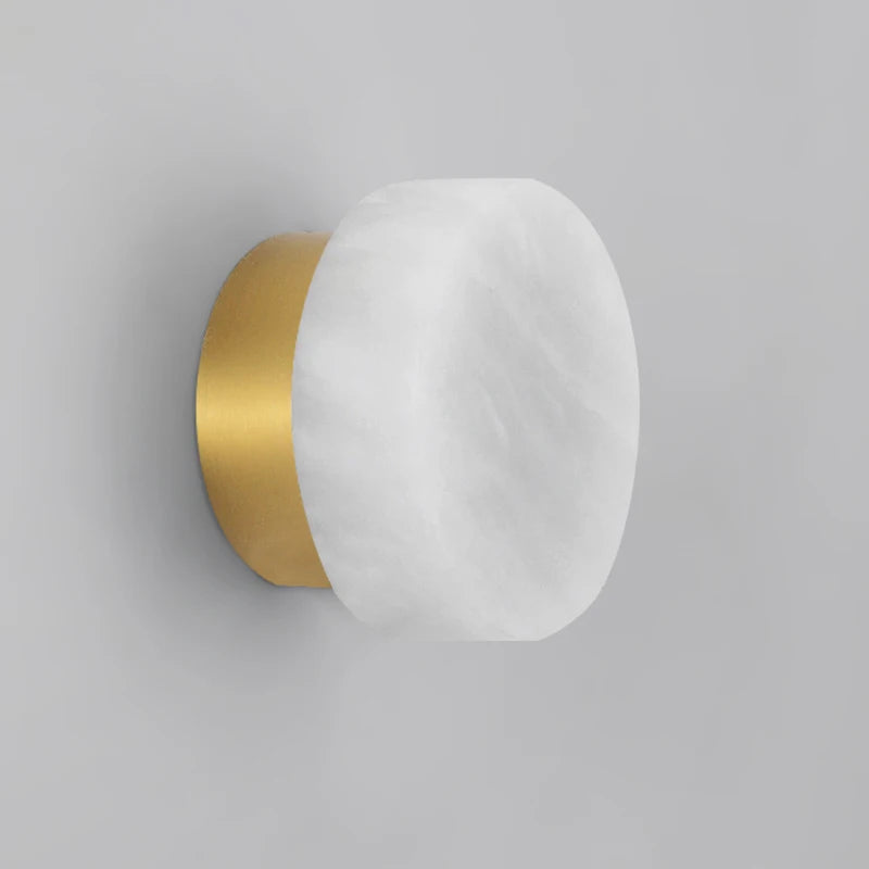 Natural Marble Wall Lamp French Style Background Wall Entryway Staircase Light Modern Indoor Bedside Hallway Lighting Fixture