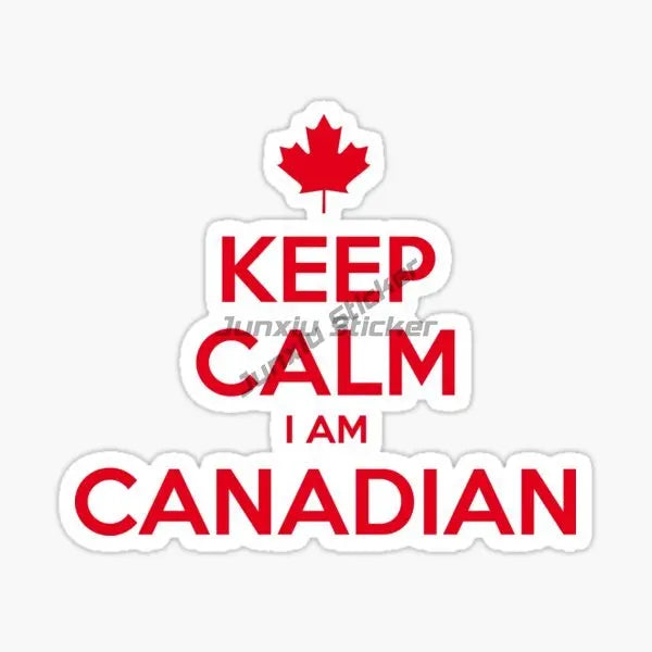 Canada Flag Map Maple Leaves Creative PVC Sticker for Decorate Car Bicycle Motorcycle Window Fridge Wall Decal Accessorie