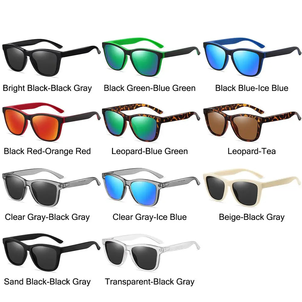 2024 Polarized Mirrored Sunglasses Brand Designer Men's Driving Fishing Shades Male Sun Glasses For Men Retro Women UV400 Gafas
