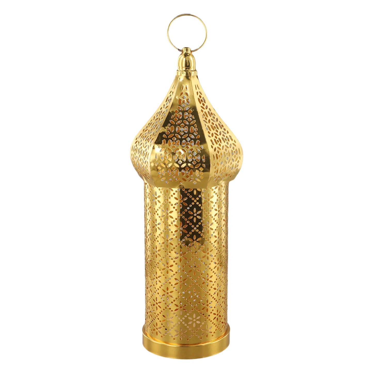 Home Décor Iron Ornaments Golden Hollow Light Ornaments Moroccan Ramadan Ron Lanter Table Decoration Widely Used Home Decoration