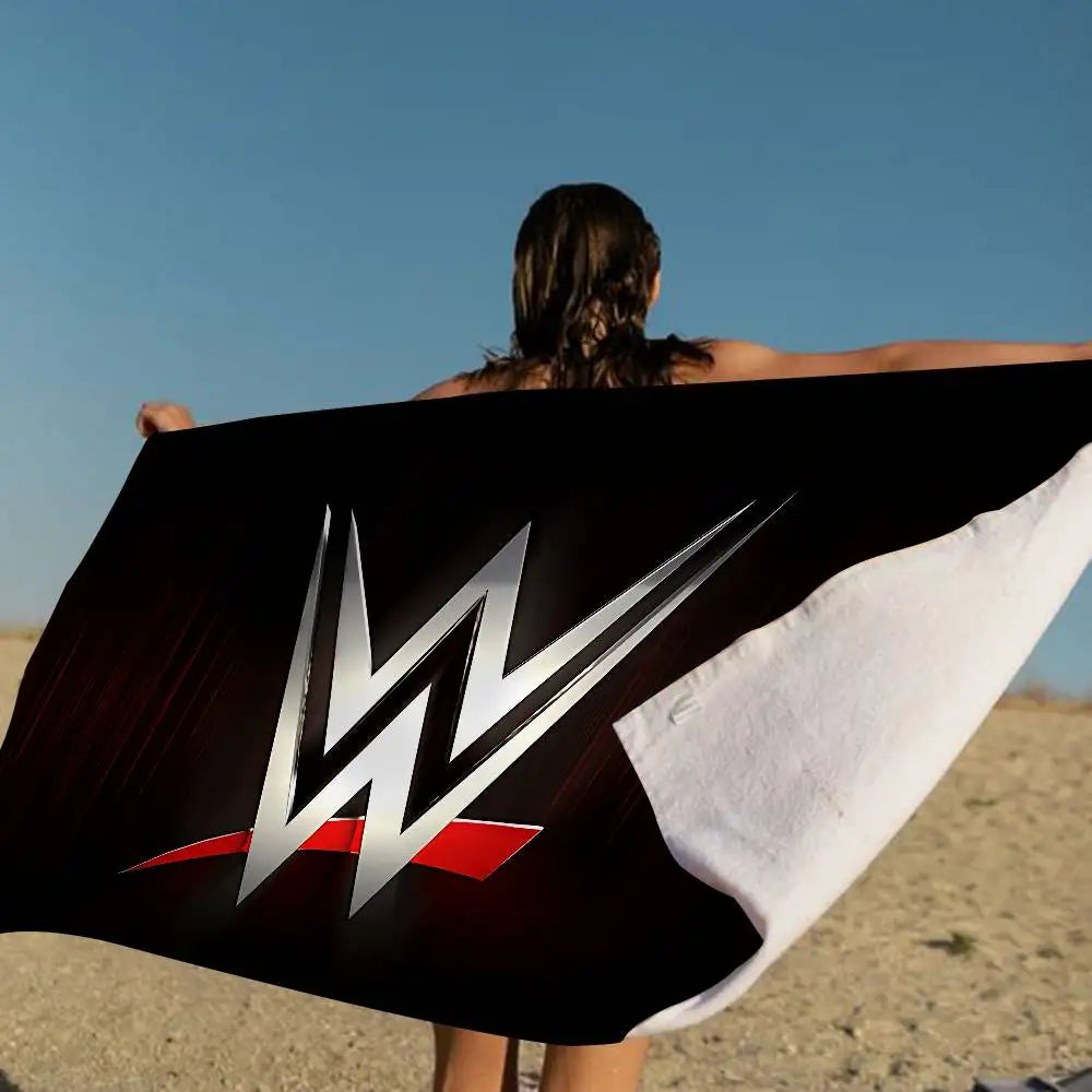 WWE WrestleMania Bath Towel Microfiber Soft Water Absorbing Breathable For Girl Kids Decorative Cartoon Beach Towel