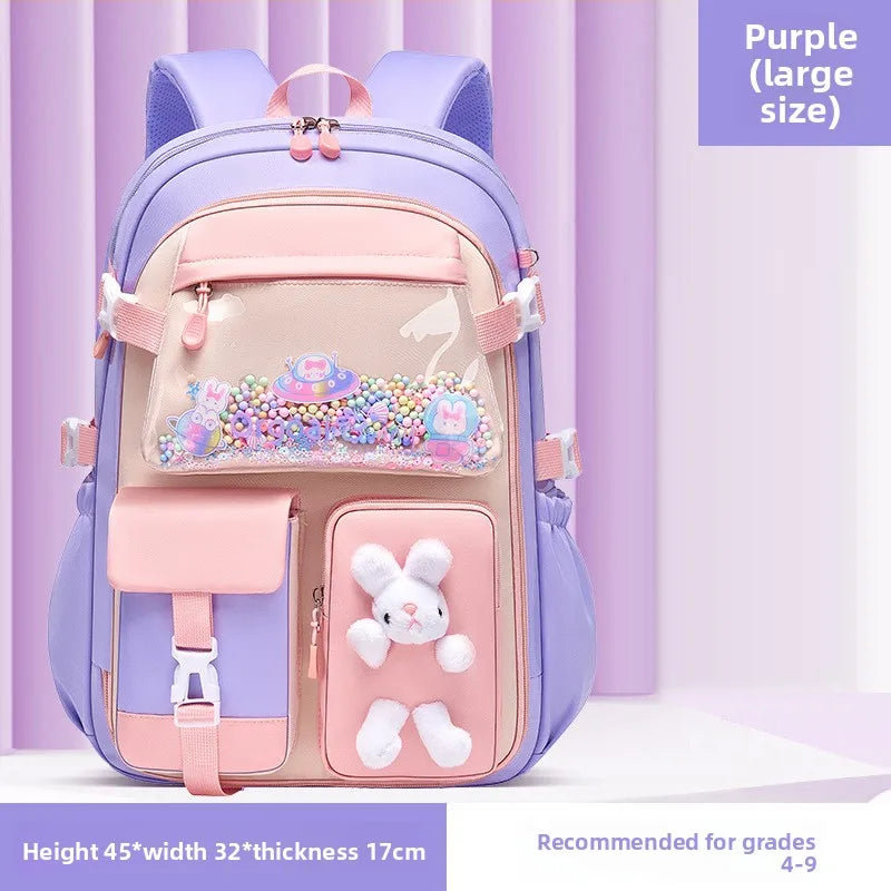 2026 Primary School Girls' Schoolbag Kawaii Lightweight Children's Bag Waterproof Bags Colorful Travel Backpack Mochilas Gifts